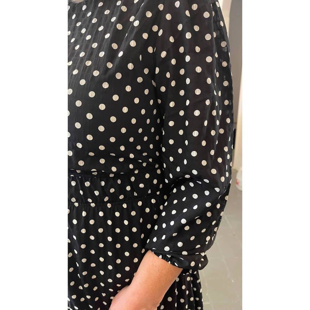 NEW HAYDEN LA becky polka dot dress in black - Picture 5 of 5